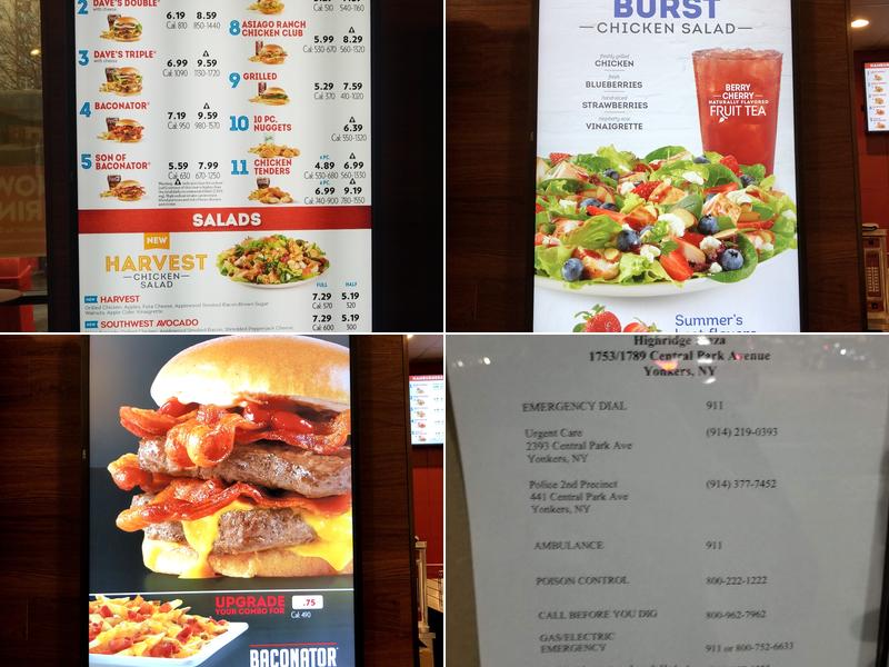 Wendy's Menu