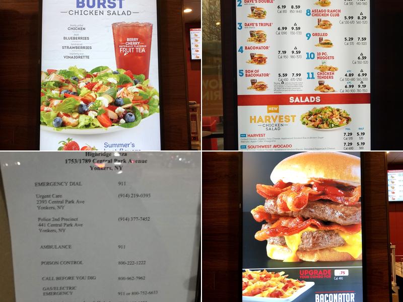 Wendy's Menu