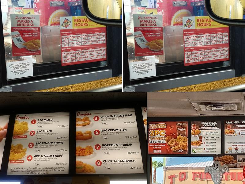 Church's Texas Chicken Menu