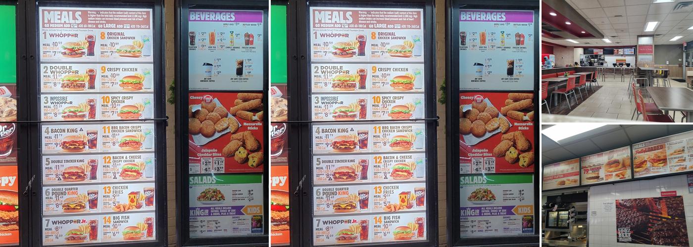 Burger King Menu