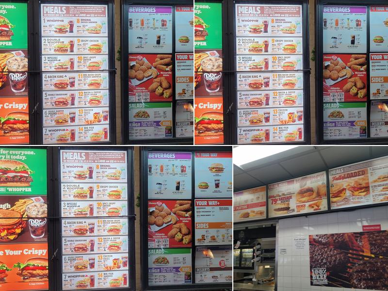 Burger King Menu