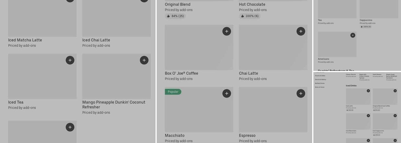 Dunkin' Menu