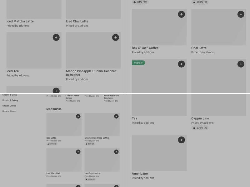 Dunkin' Menu