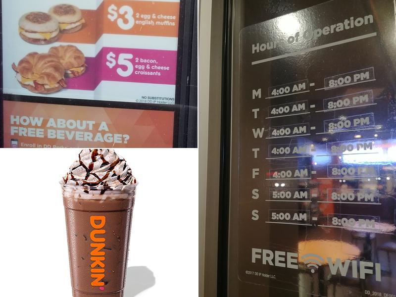 Dunkin' Menu