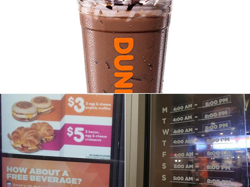 Dunkin' Menu