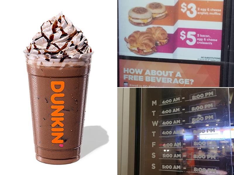 Dunkin' Menu