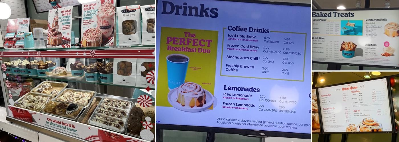 Cinnabon Menu