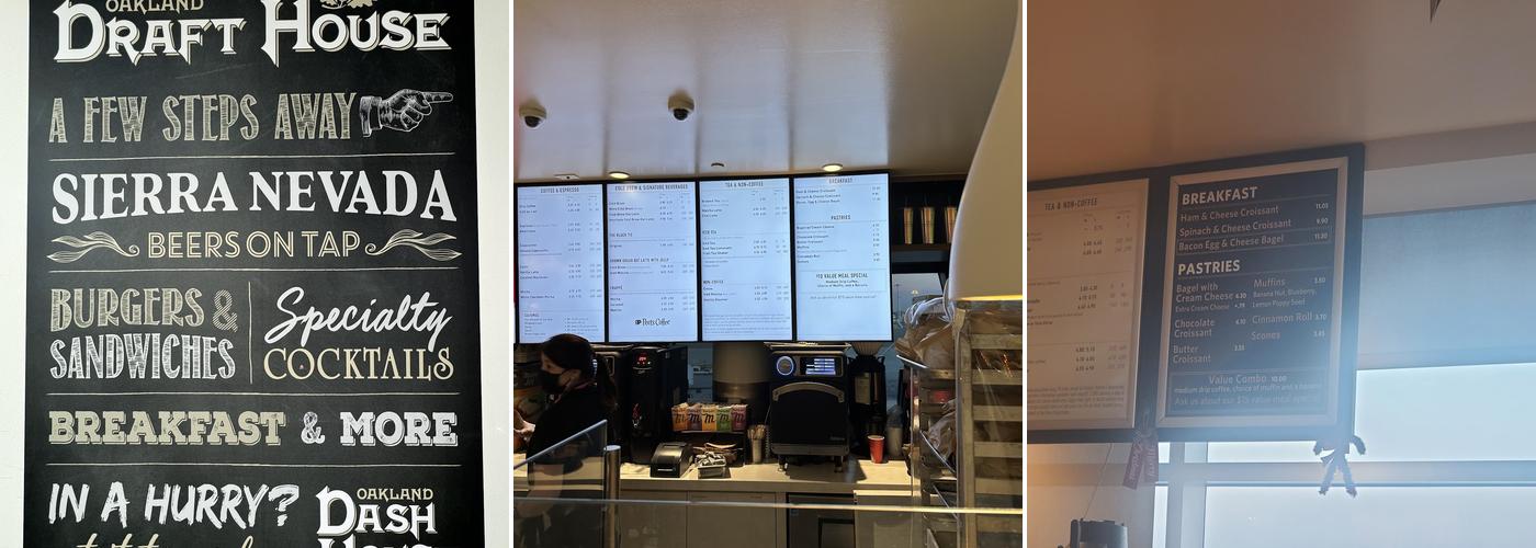 Peet's Coffee Menu