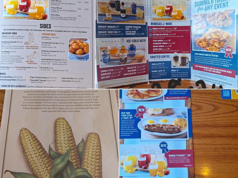 Cracker Barrel Old Country Store Menu