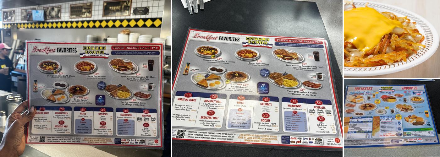 Waffle House Menu