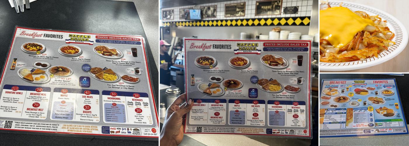 Waffle House Menu