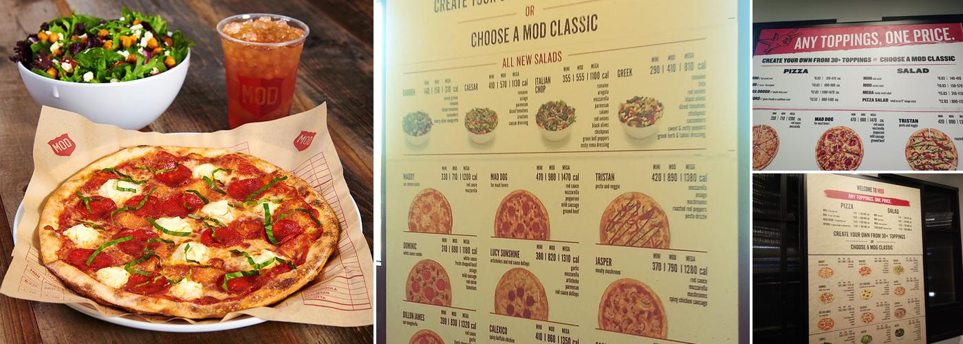 MOD Pizza Menu