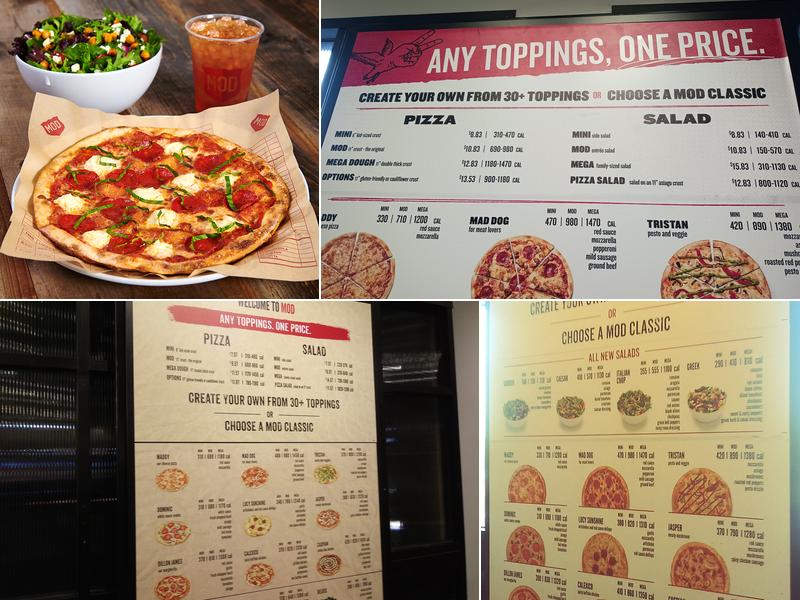 MOD Pizza Menu