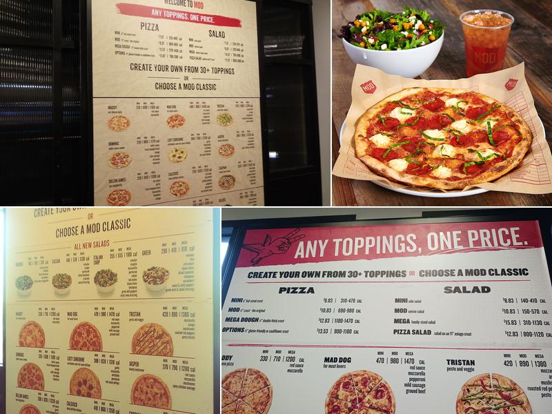 MOD Pizza Menu