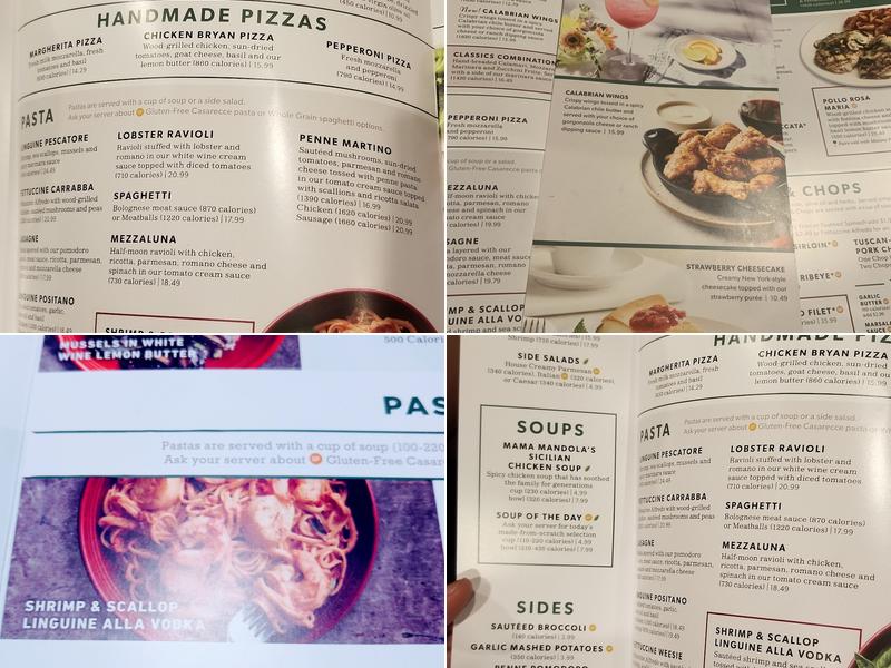 Carrabba's Italian Grill Menu
