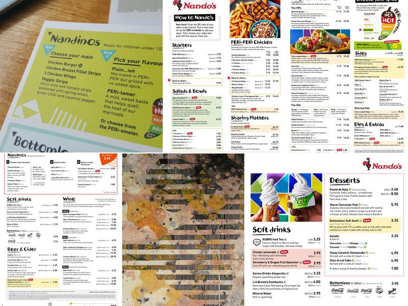 Nando's Chatham Menu