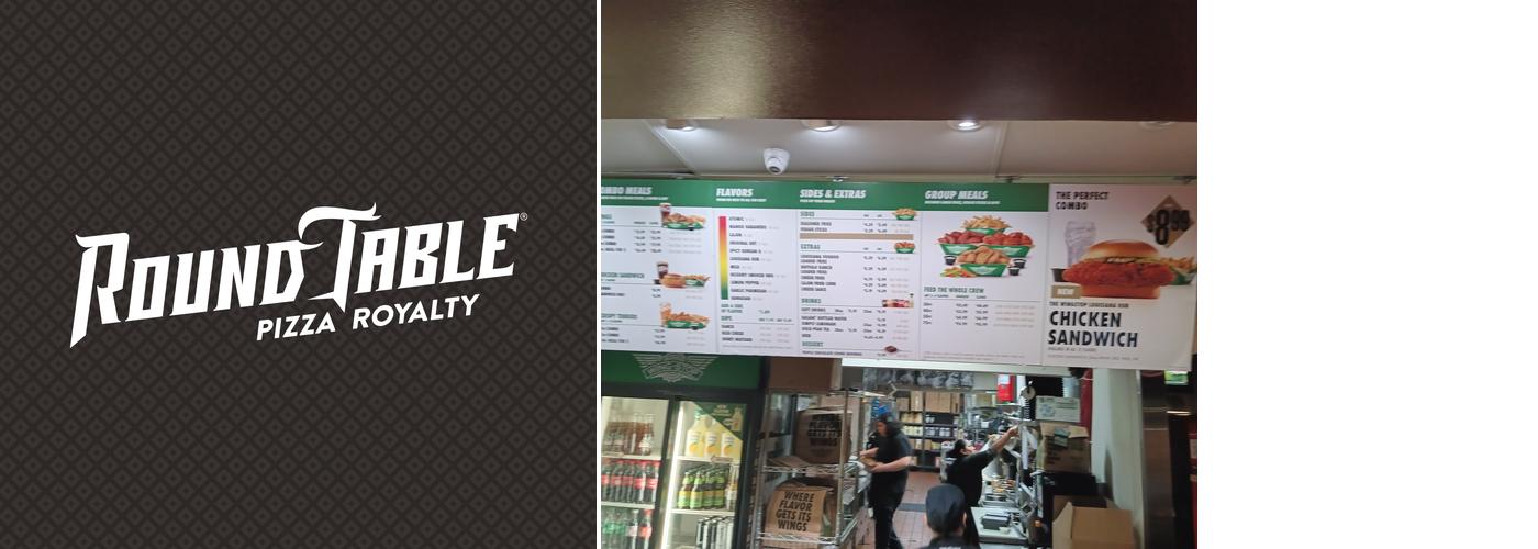 Round Table Pizza Menu