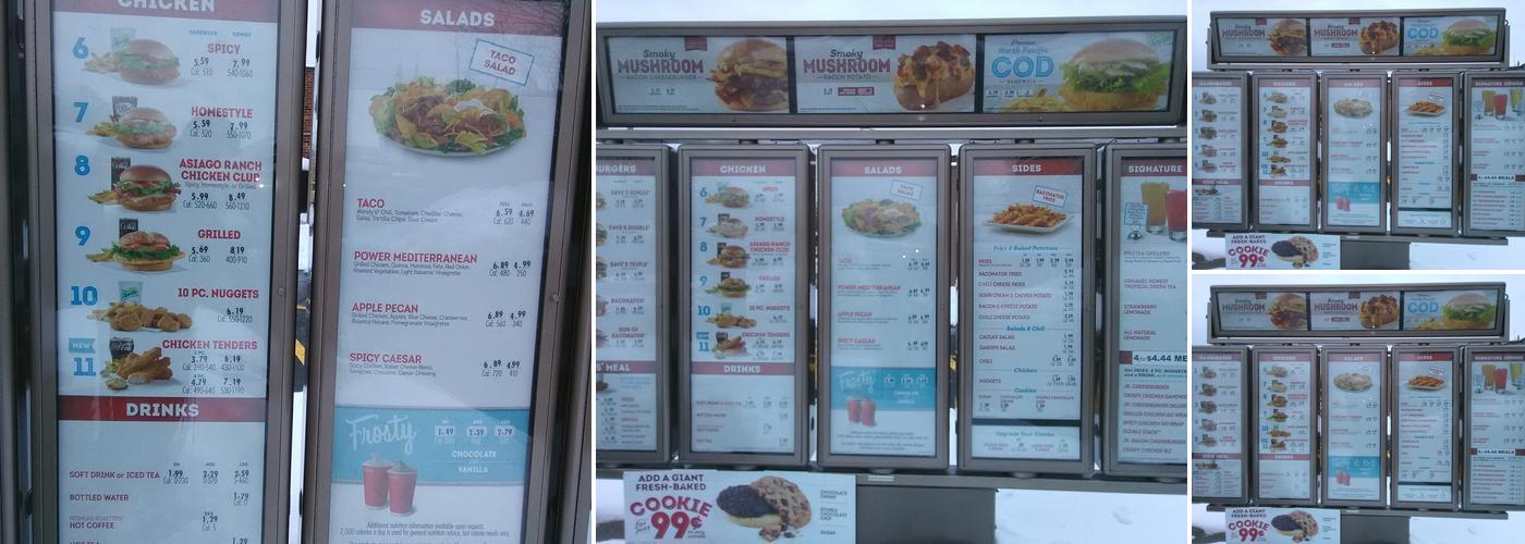 Wendy's Menu