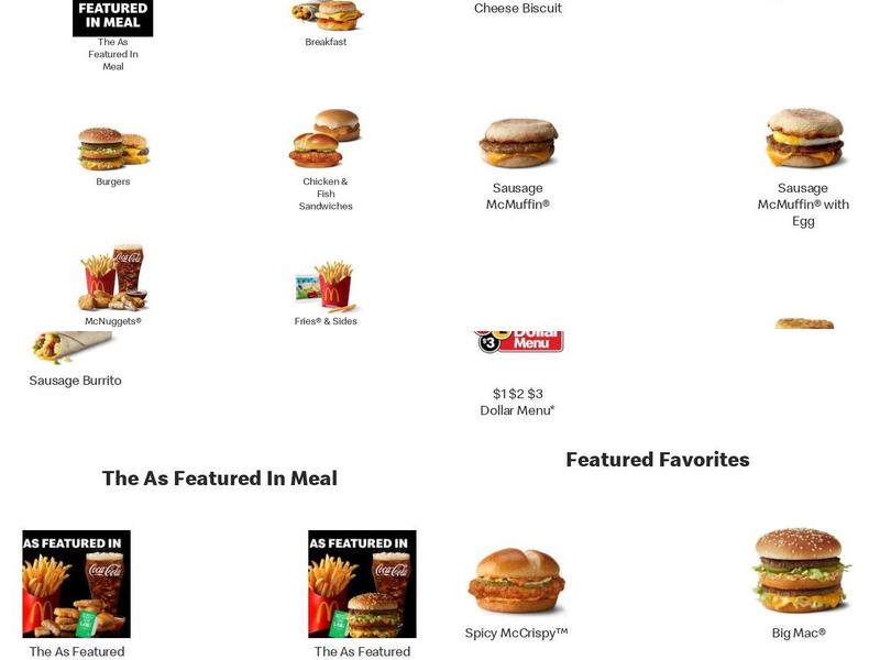 McDonald's Menu