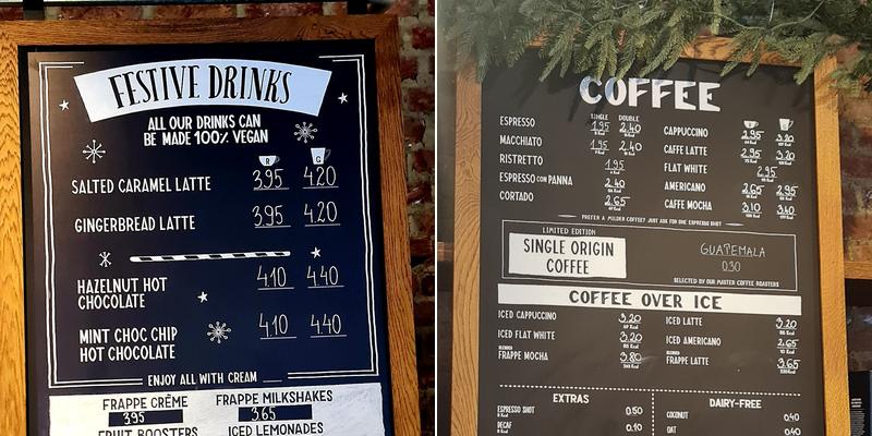 Caffè Nero Menu
