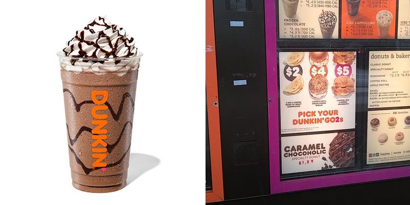 Dunkin' Menu