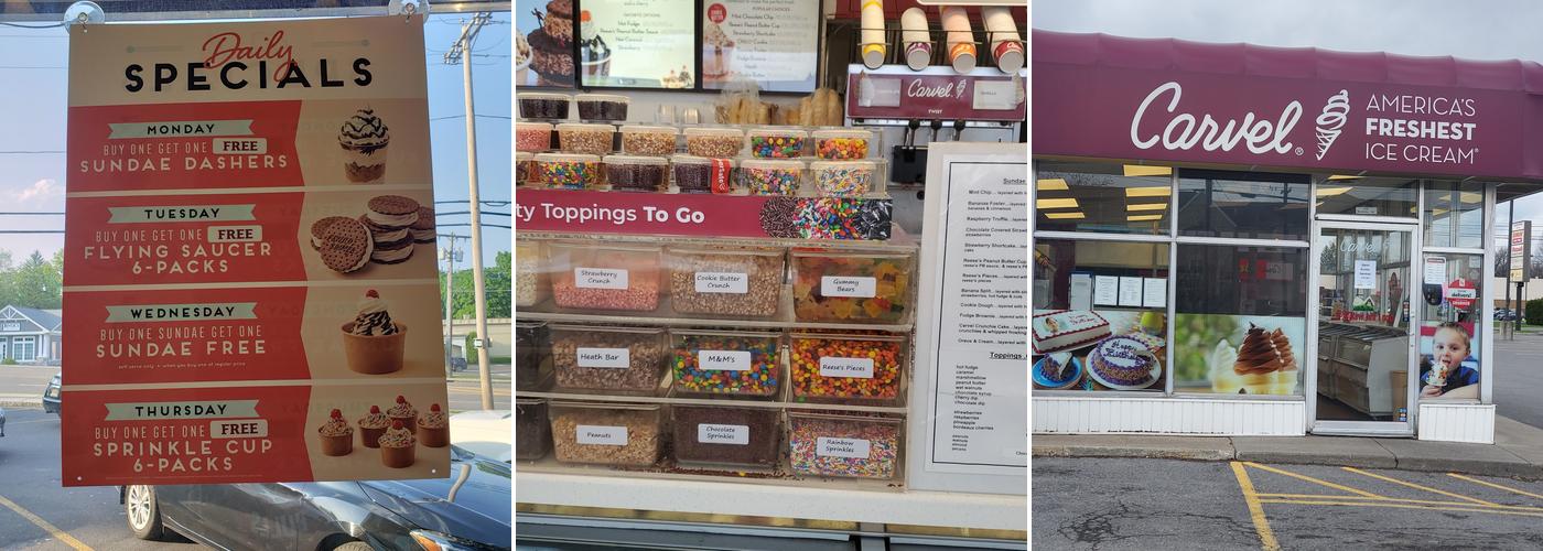 Carvel Menu