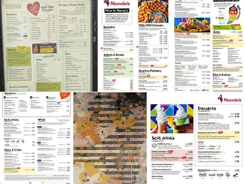 Nando's Menu