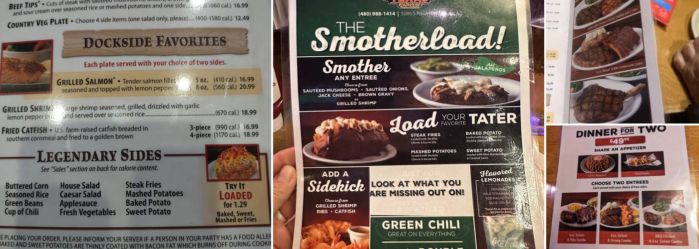Texas Roadhouse Menu