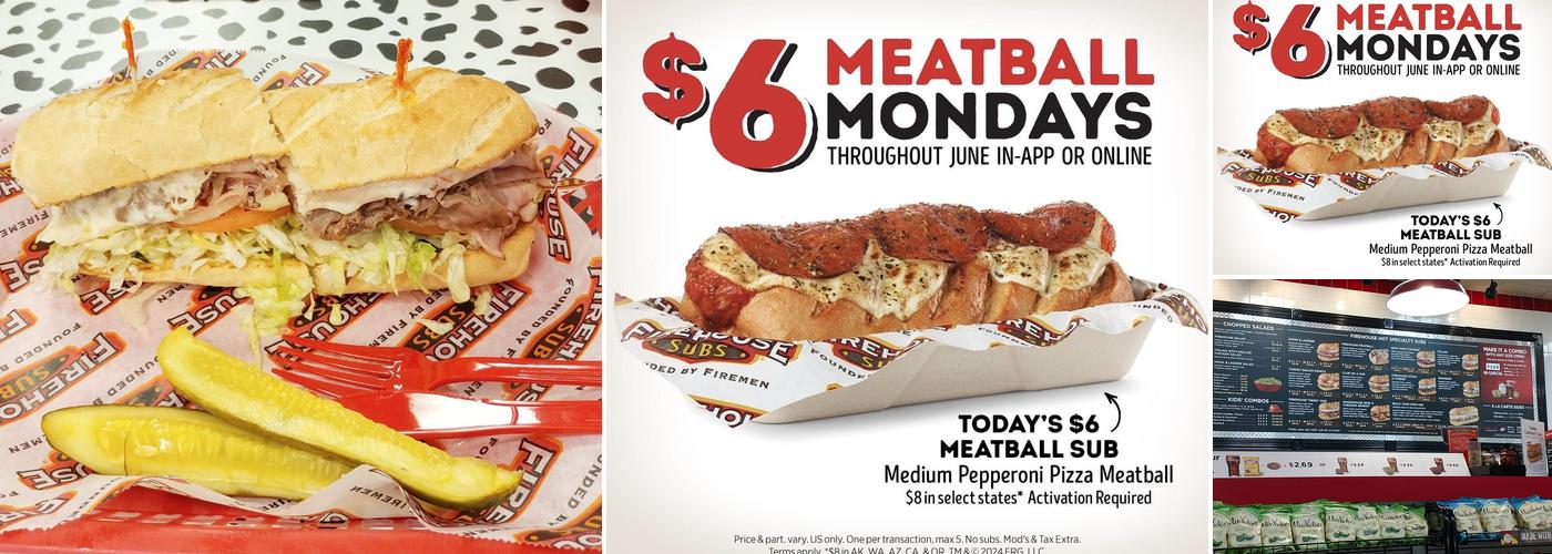 Firehouse Subs Belmar Menu