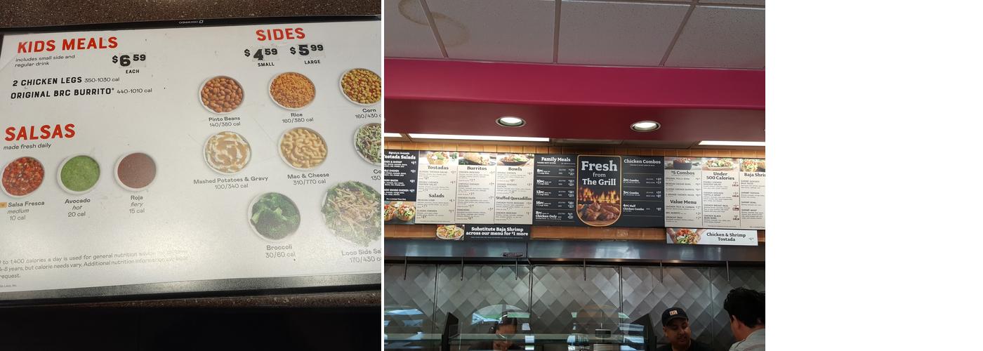 El Pollo Loco Menu