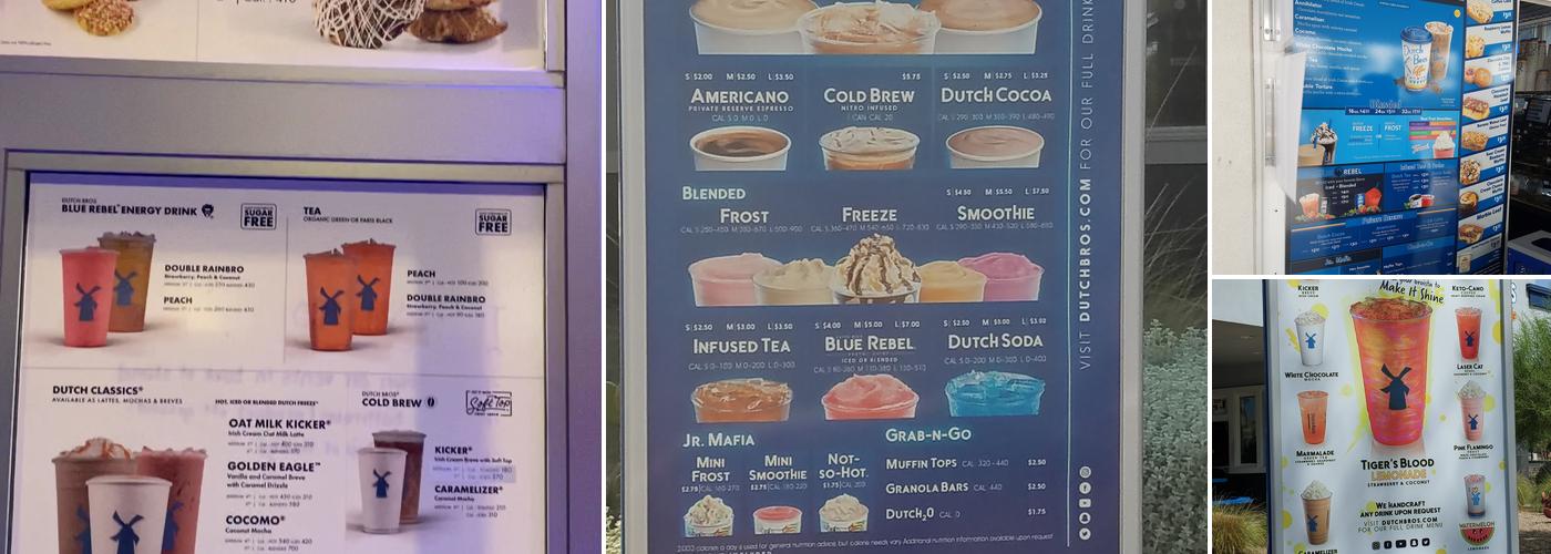 Dutch Bros Coffee Menu
