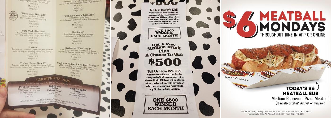 Firehouse Subs Village West Menu