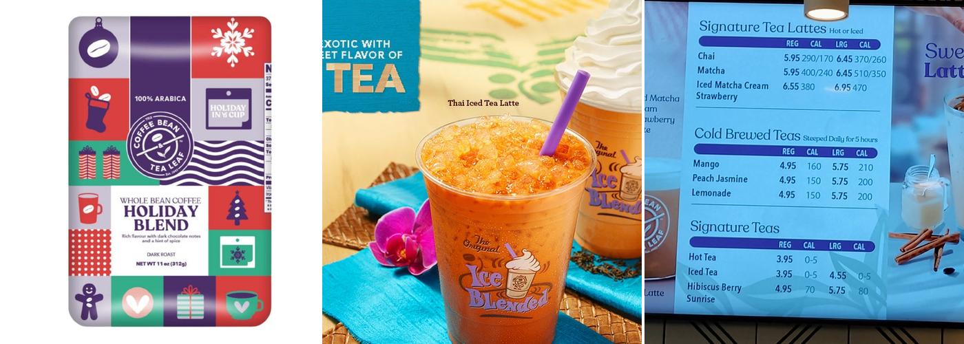 The Coffee Bean & Tea Leaf Menu