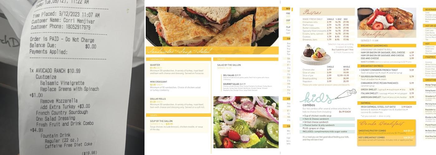 Kneaders Bakery & Cafe Menu