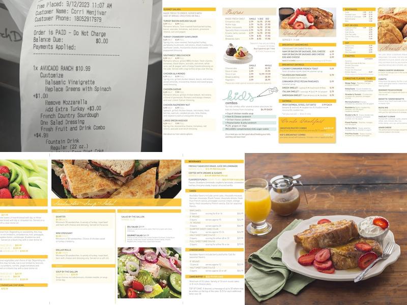 Kneaders Bakery & Cafe Menu