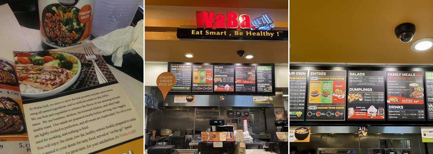 WaBa Grill Menu