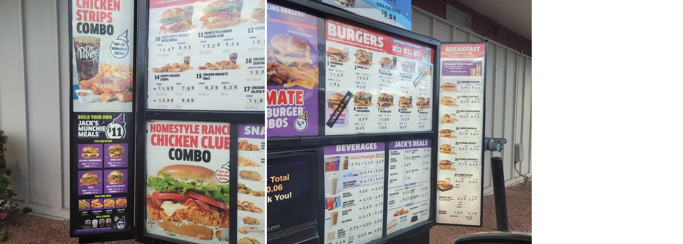 Jack In The Box Menu