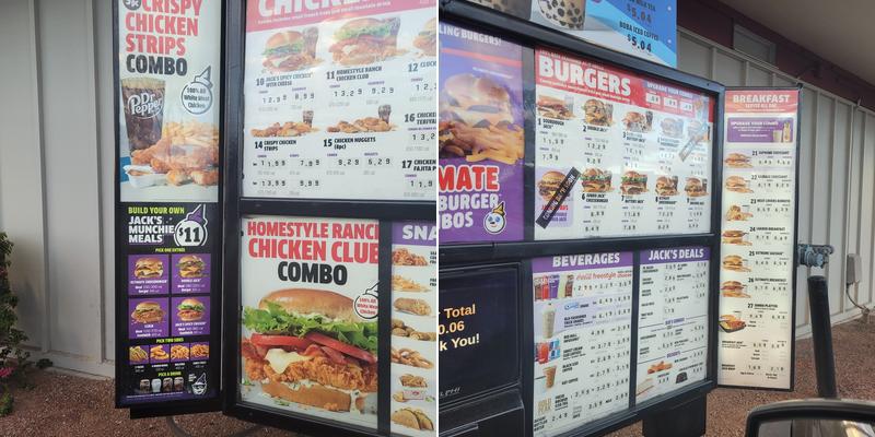 Jack In The Box Menu