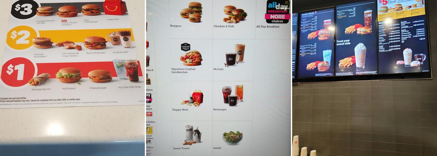 McDonald's Menu