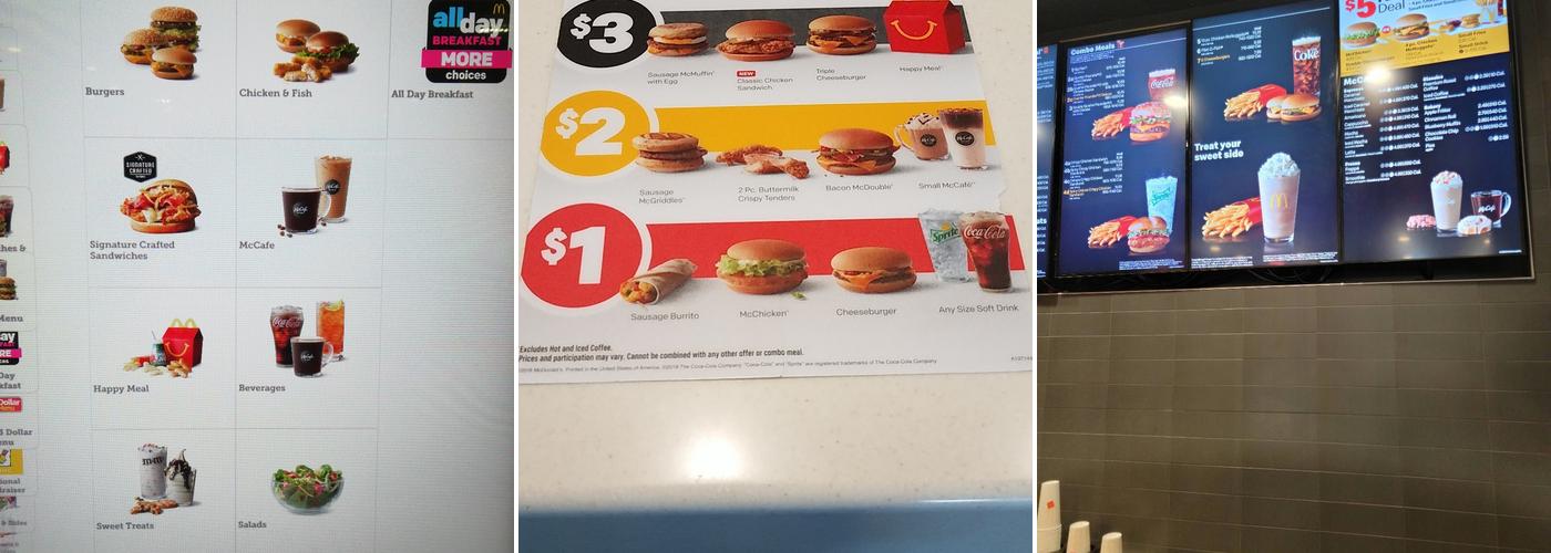 McDonald's Menu
