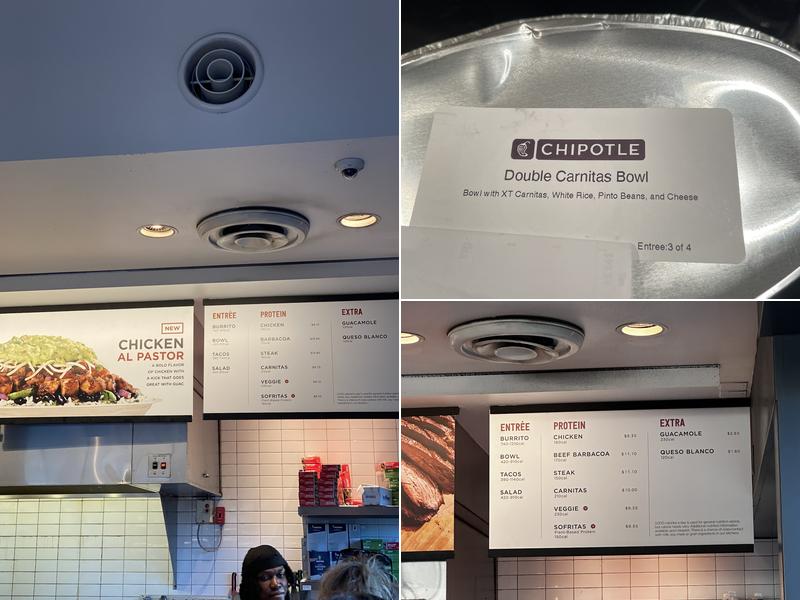 Chipotle Mexican Grill Menu