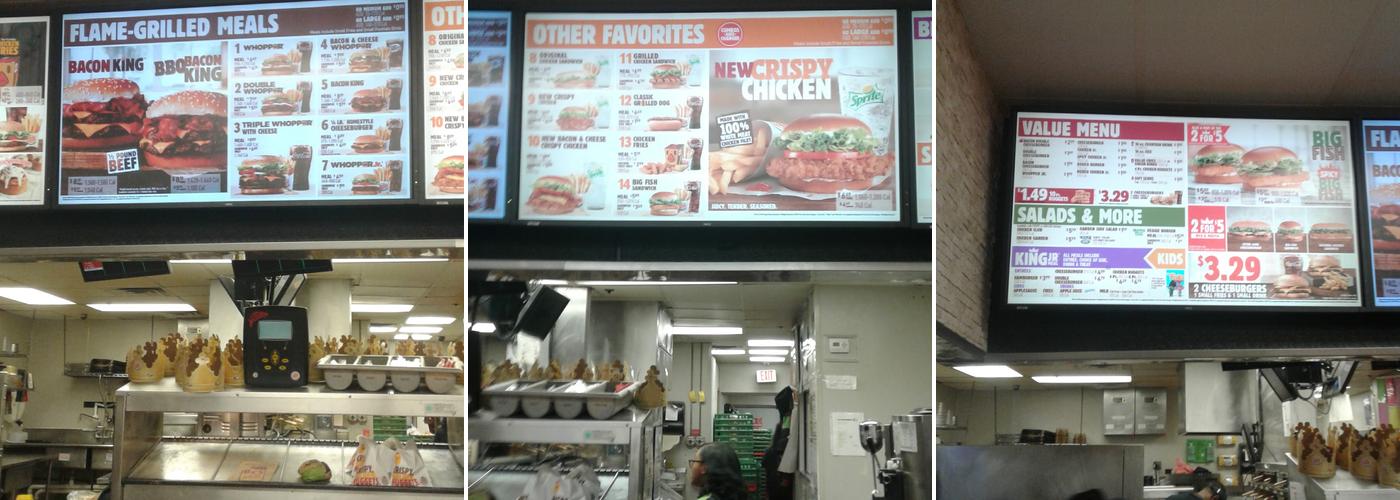 Burger King Menu