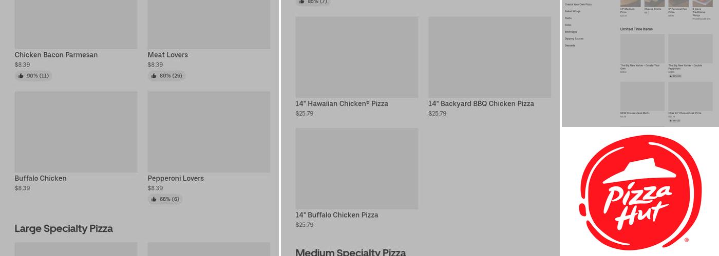 Pizza Hut Menu