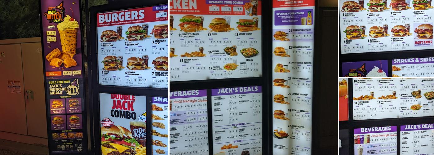Jack In The Box Menu