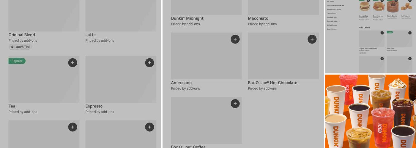 Dunkin' Menu