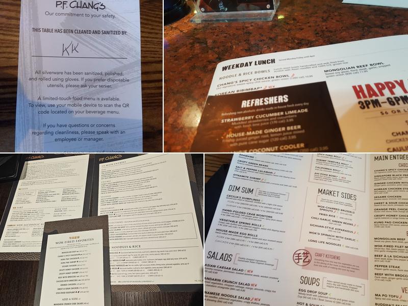 P.F. Chang's Menu