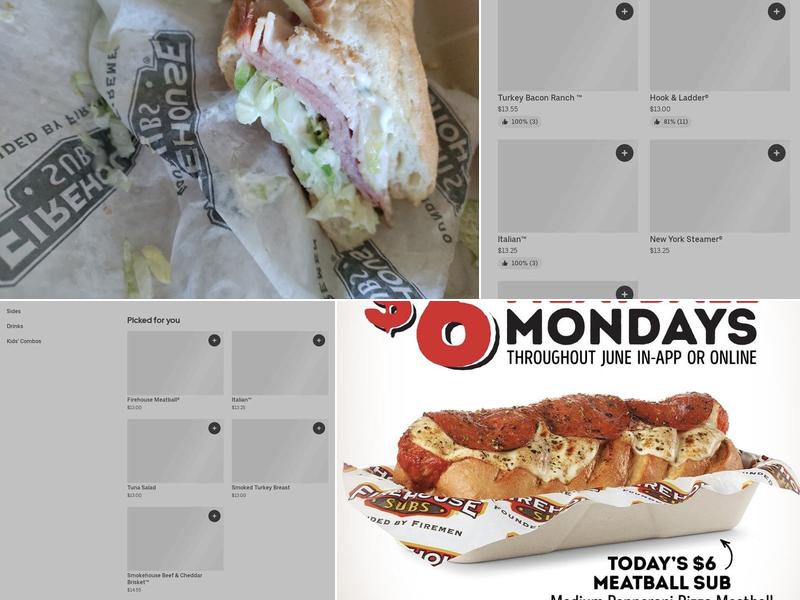 Firehouse Subs Highlands Ranch Menu