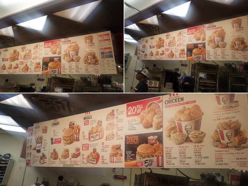 KFC Menu