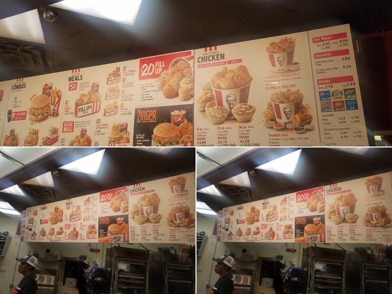 KFC Menu