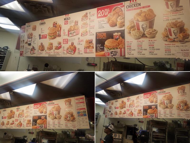 KFC Menu